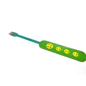 Tactile Rasied Buttons Membrane Button Panel With Nicomatic Female Connector
