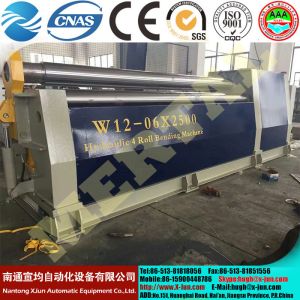 MCLW12NC-60*3500 Hydraulic 4 Roll Plate Rolling/bending Machine with CE Standard