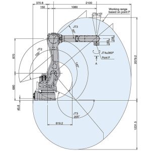 Kawasaki RD080N 6 Axis Industrial Robot Arm Automated Palletizing Equipment