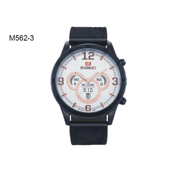 Four Colors Options Men's Quartz Watch Multifunctional Chronograph Water Proof M562