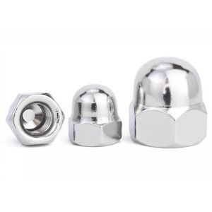 M6 M8 TC4 Gr2 Gr5 Titanium Alloy Hexagon Hex Domed Cap Nut Color Anodized