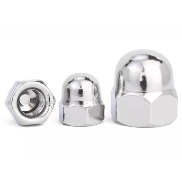 M6 M8 TC4 Gr2 Gr5 Titanium Alloy Hexagon Hex Domed Cap Nut Color Anodized