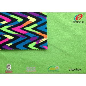 No Pill Fleece Lining Fabric With Tpu , Multi Colored Plush Fleece Fabric