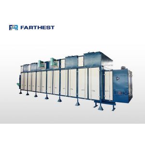 Horizontal Steel Twin Screw Extruder Circumfluent Fish Feed Dryer 380V