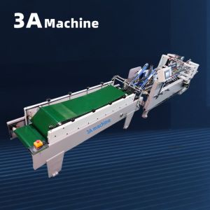 3A PLC Auto Lock Bottom Folder Glued Machine for Presentation Folder Manufacturi