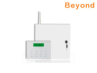 LCD Landline 8 Wired zones Intruder Metal Case Hardwire Alarm System with multi