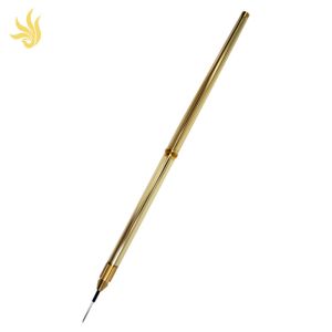 China Golden Aluminum Alloy Microblading Tattoo Pen For Permanent Eyebrow on sale