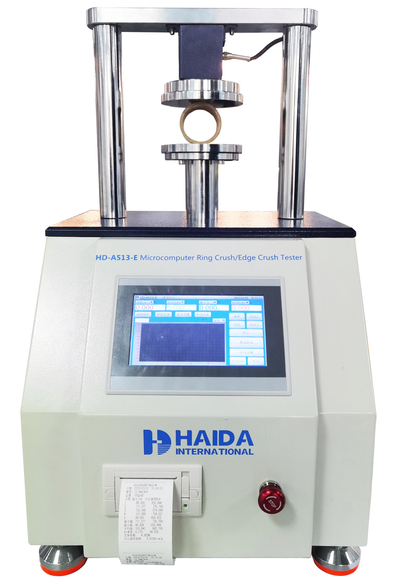 HD-A513-E Paper Tube Crush Test Machine 5KN Capacity