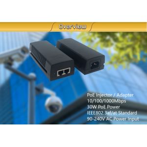 10/100M PoE Injector IEEE802.3af 15.4W