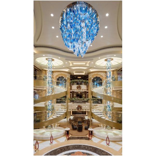 Hotel Lobby Drop Chandelier Lights Stairwell Chandelier Modern OEM ODM