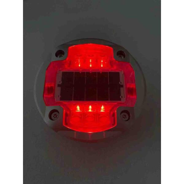 Durable IP68 Solar Powered Road Studs Lights Traffic Safety Indicator Lights