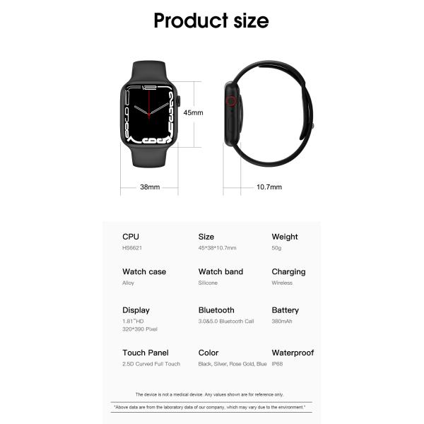 2021 New 1.75 Inch Display IP68 Waterproof Passlock BLE Call Heart Rate Monitoring Hl27PRO Smart Watch Specs