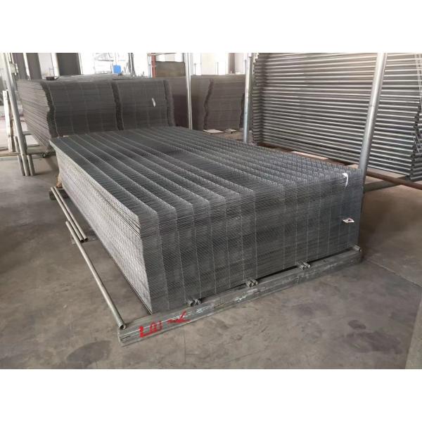 Powder coated 6’/1830mmx10’/3048mm width construction temp fence panels mesh 2"x4"/50mmx100mm*11.5ga frame 40mm*40*1.5mm
