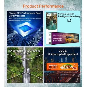 19 Inch Wall Mounted Bar-Type Advertising Machine 1920x360 Android Tablet