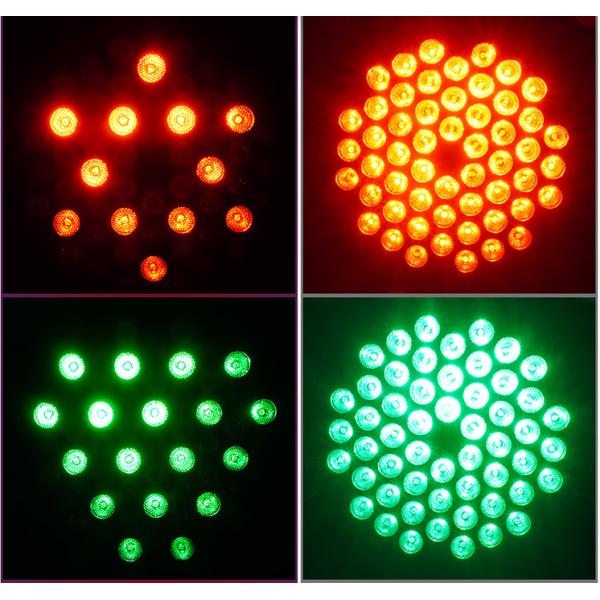 DMX512 LED Par Lights 54x3w RGBW Sound Activated Control LED Plastic Flat Par Light 54