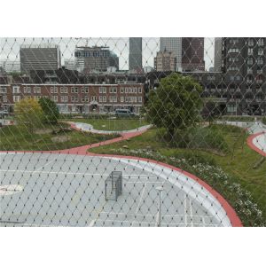 304 316 Guardrail Stainless Steel Knotted Rope Mesh Type Flexible For Safety