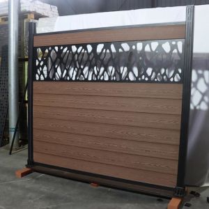 China Easy Installation Wpc Fence Panels 1.8m * 1.8m Co Extrusion Exterior Boards on sale
