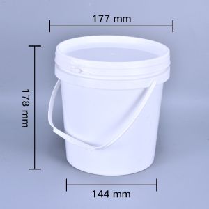 UMETASS 3 Liters Plastic Pail Container With Handle And Lid The Perfect Paint