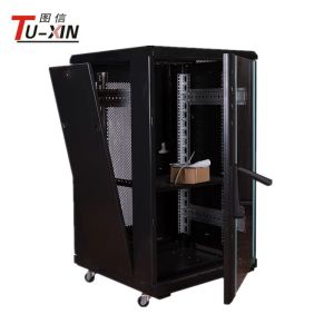 22U Small Server Racks And Cabinets , Data Center Floor Standing Server Cabinet