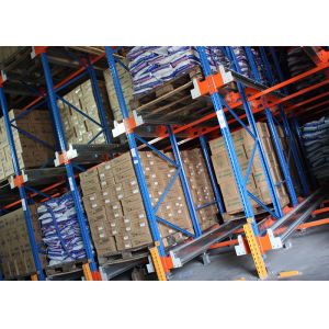Adjustable Automatic Radio Shuttle Racking System , Mobile Pallet Racking