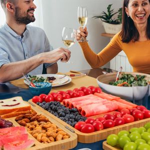 Foldable Sustainable Bamboo Charcuterie Board Knife Set for Entertaining