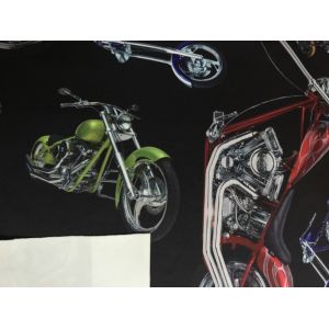 New Printing ! 100% cotton MOTORCYCLE Pattern for casual clothing Jacquard