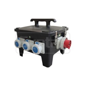 Syntax MP24 32A Portable Rubber Power Distro With RCBOs & MCBs Protection For