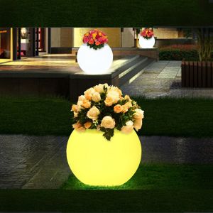 Wholesale Rechargeable Plastic Led Flower Planter Frosted Finishing from china suppliers