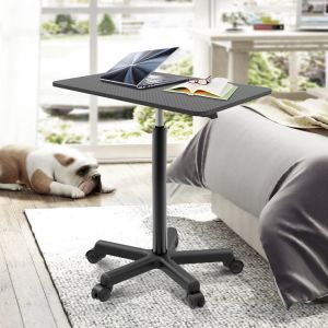 Custom Black Wooden Grain Height Adjustable Computer Gaming Desk for Living Room