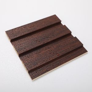 Mordern Waterproof WPC Laminated Fluted Flat Wall Solid Panel for Indoor