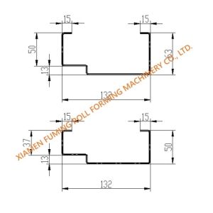 Single Side Door Roll Forming Machine 11KW Hydraulic Cutting