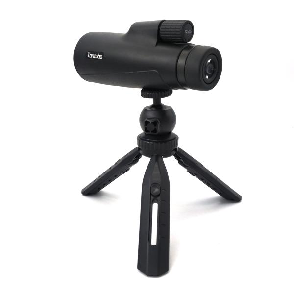 12X55 Monocular Telescope With Smartphone Adapter Tripod For Bird Watching Star Sports