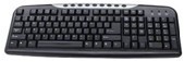 Buy cheap 9 Hot Keys With Full Black Multimedia Computer Wired Keyboard from wholesalers