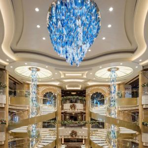 Hotel Lobby Drop Chandelier Lights Stairwell Chandelier Modern OEM ODM