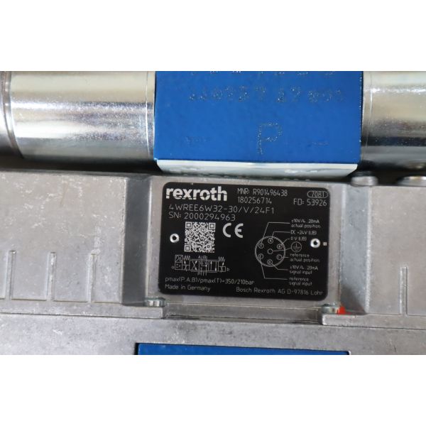 4WREE6E1-08-2X/G24K31/A1V 4WRAE10WA30-22/G24K31/F1V 4WRAE10WA60-22/G24K31/A1V Original Rexroth hydraulic solenoid directional valve proportional