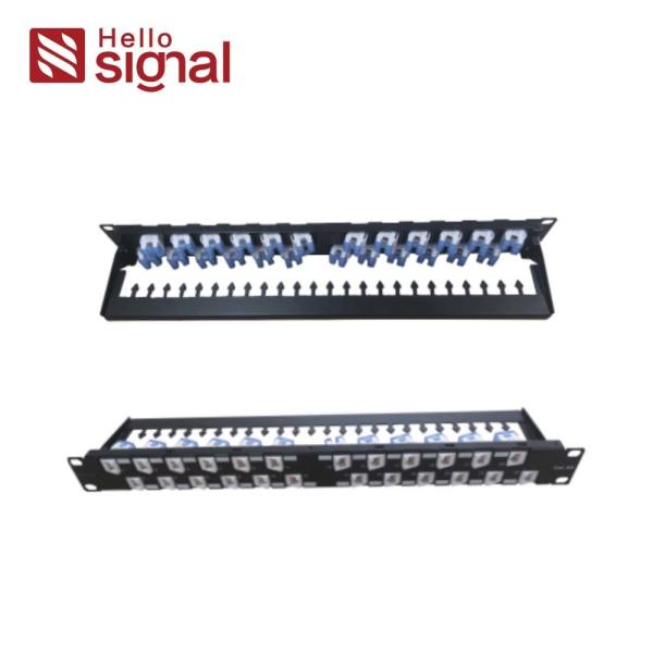 Quality UTP CAT6A Unshielded Patch Panel Cat6 Tool free 24 Port 1U Unshielded UTP RJ45 network Patch Panel Removable for sale