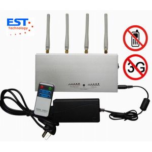 3G / GSM Desktop Remote Control Cellphone Jammer / Blocker EST-505A