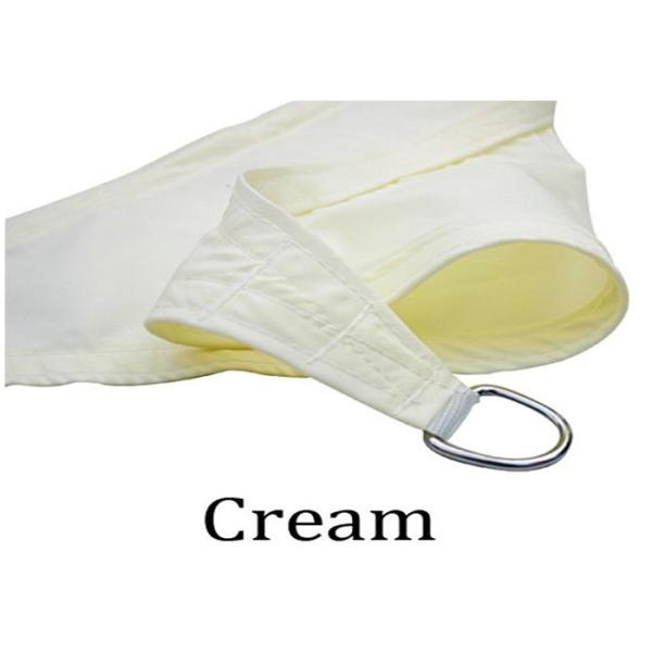 Quality Cream Triangle Polyester Garden Shade Structures With UV Protection 160g/m2 140g/m2 for sale