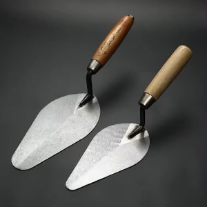 Wholesale Wooden Handle Round High Carbon Hardened Tempered Steel Pointing Masonry Bricklaying Trowel from china suppliers