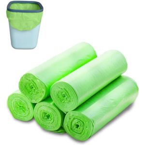 China Custom Compostable Corn Starch Bags Biodegradable Rubbish Bags on sale