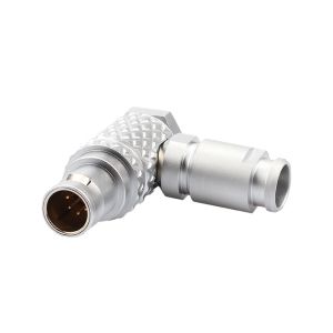 90° Angle Plug T3 5Pin B Series Circular Push-pull Self-locking Connector For
