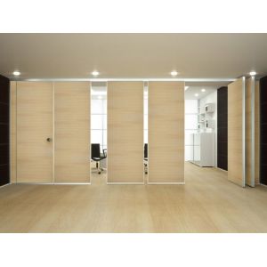 Sound Proof Aluminum Movable Restaurant Partition Wall Sliding Open Style