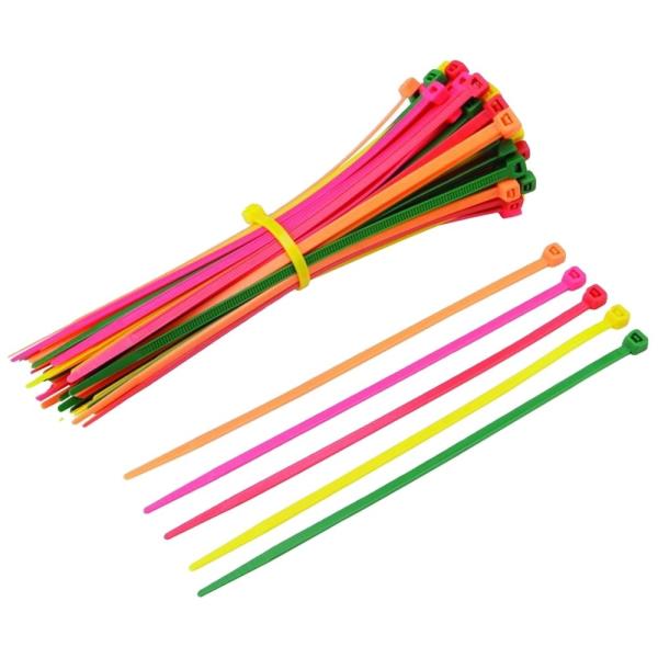 White Black Bulk Wire Ties Nylon 66 Cable Ties 150mm