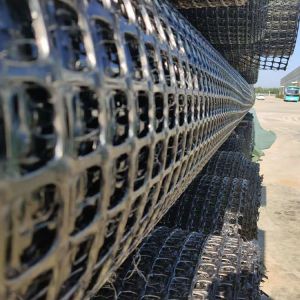 Geogrids for Driveway Road Reinforcement Retaining Wall Plastic Bia-xial Geogrid