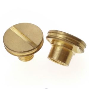 Flat Head M3 Brass Rivet Screw , Book Binding Post Screw Fastener
