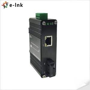 China Mini Industrial 10/100Base-T to 100Base-FX Media Converter with 12~48VDC Terminal Block Power Input on sale