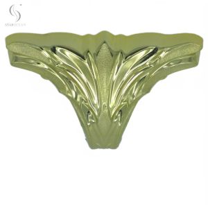 Light Gold PP Plastic Coffin Corner1# With Steel Bar Coffin Accessories