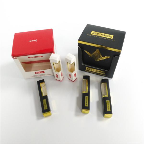 Child Proof Gift Box Packaging Colored Printed Folding Paper E Cigarette Smoke Oil Bottle