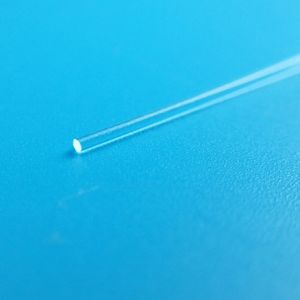 Quartz Glass Rod Fused Solid Cylinder Diameter 0.1mm For Optical Fiber