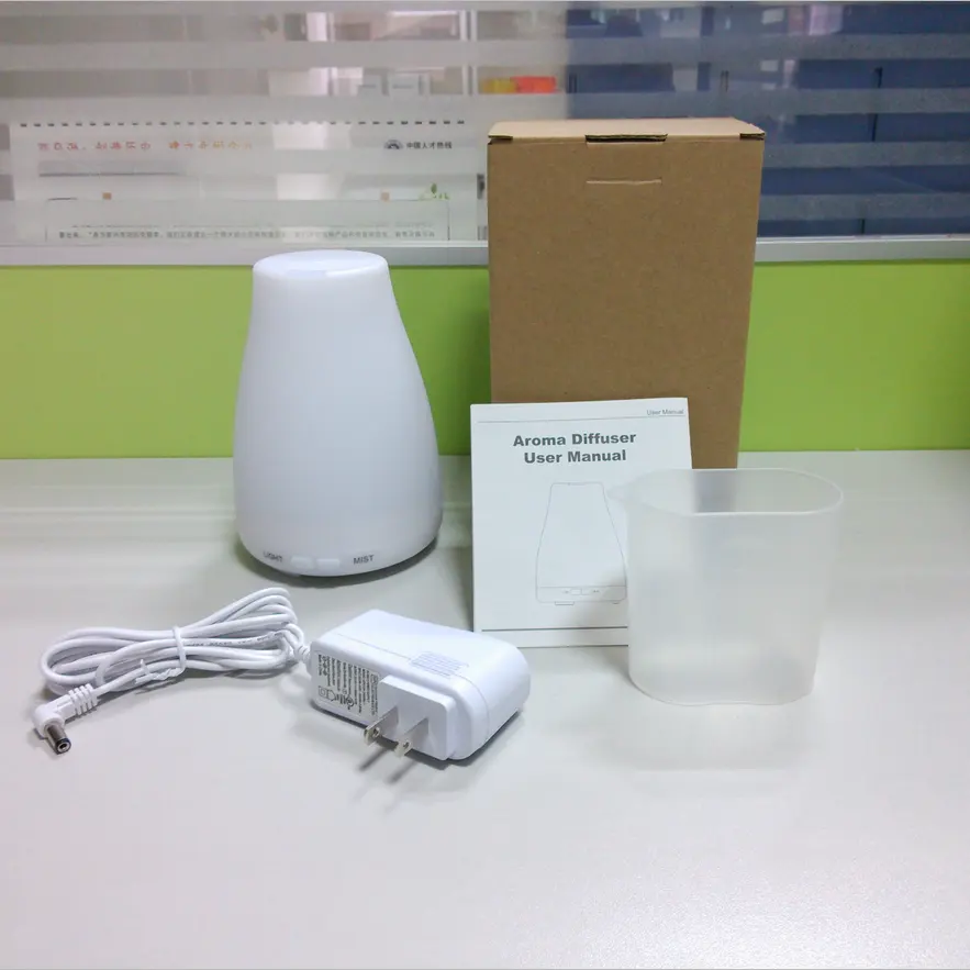 Small Business Ideas 100ml Ultrasonic Aroma Diffuser Best Aromatherapy Diffuser Now Diffuser With Color LED Lights Changing